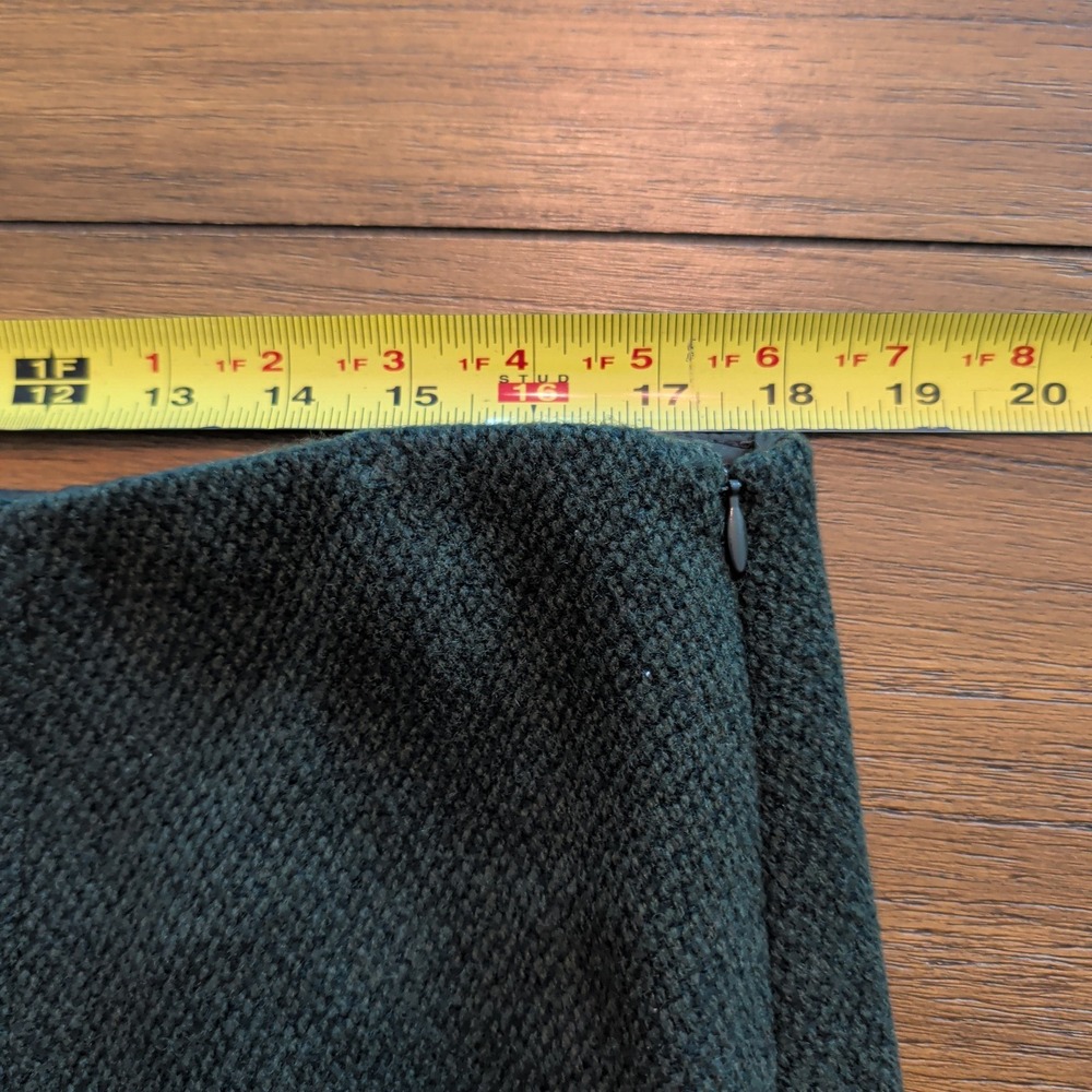 Lauren Ralph Lauren Womens Green Wool Blend Skirt Suit Set Jacket Skirt Size 16 - Picture 13 of 13